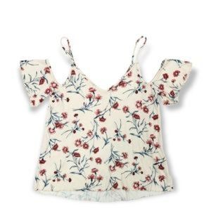 American Eagle Soft & Sexy Off The Shoulder Floral Top, Women's Size Small